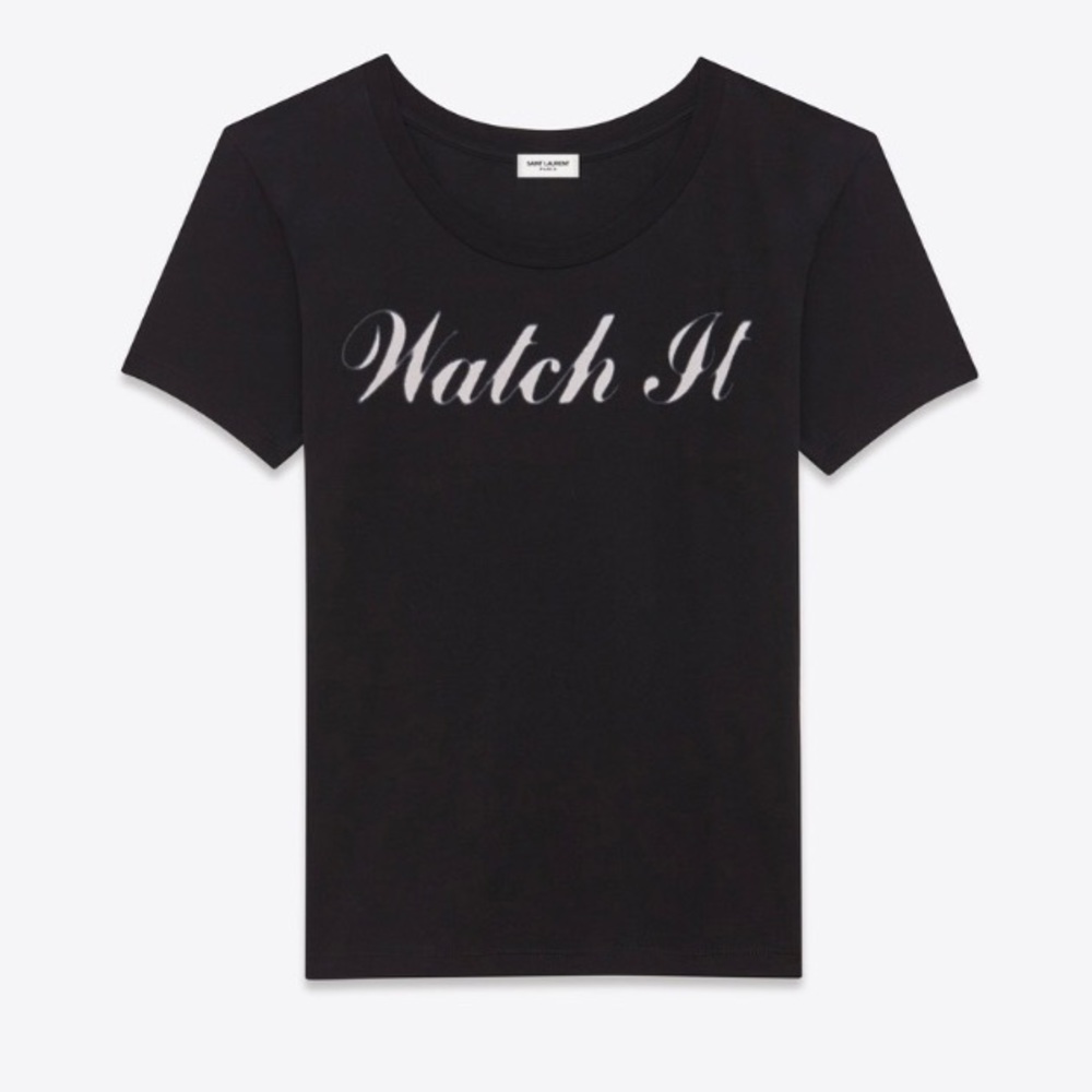 SOLD OUT Saint Laurent T-Shirt Watch It